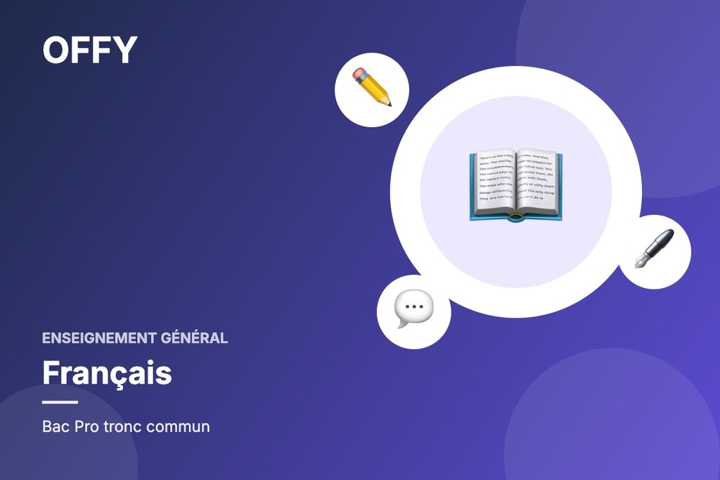 BAC PRO TRON COMMUN FRANCAIS